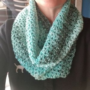 Hand crafted crochet infinity scarf